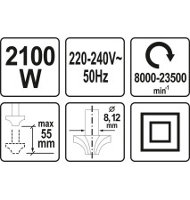 FREZARKA 2100W - YT-82380