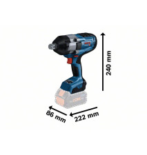 KLUCZ UDAROWY AKUMULATOROWY 3/4'' GDS 18V-1050H 2*5.0AH - B 6019J8522