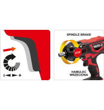 KLUCZ UDAROWY 18V 1/2'' 300NM 2.0AH - YT-82804