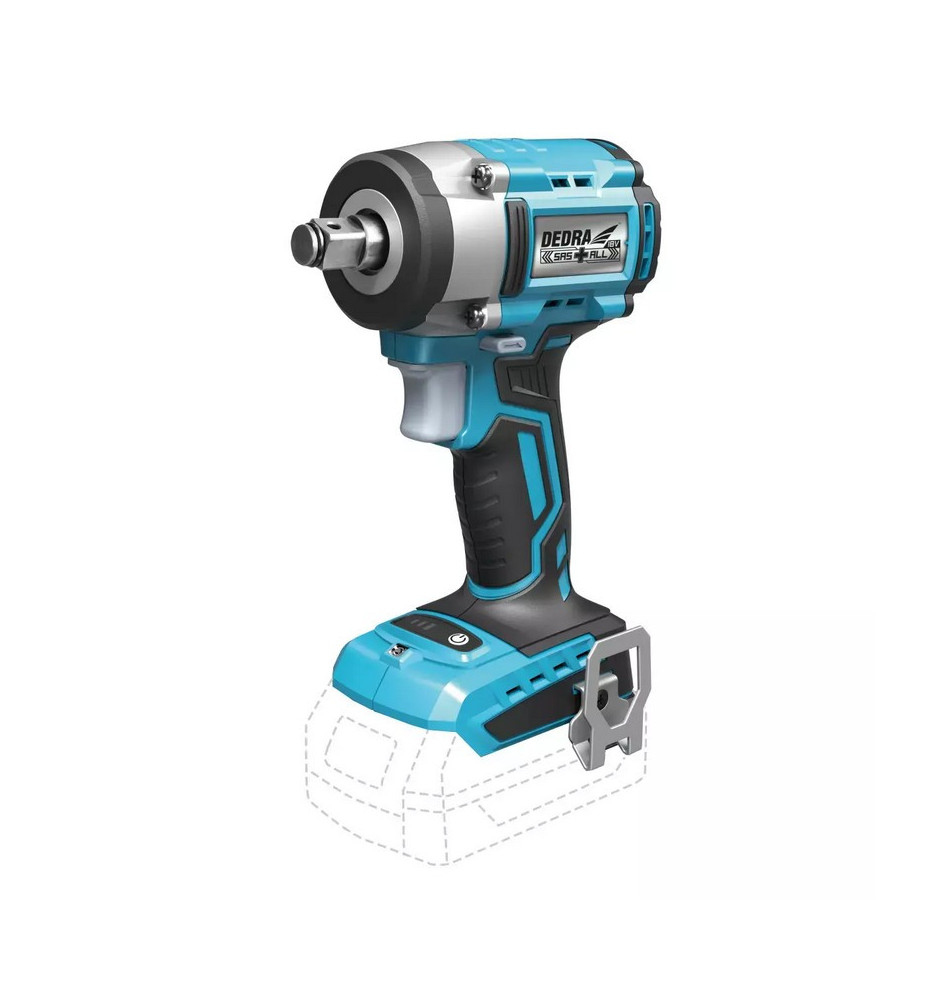 KLUCZ UDAROWY AKU. BEZSZCZOTKOWY 1/2'' 350NM 18V SAS+ - DED7153