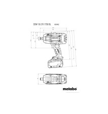 KLUCZ UDAROWY AKUMULATOROWY 3/4'' SSW 18 LTX 1750 BL - ME 602402660